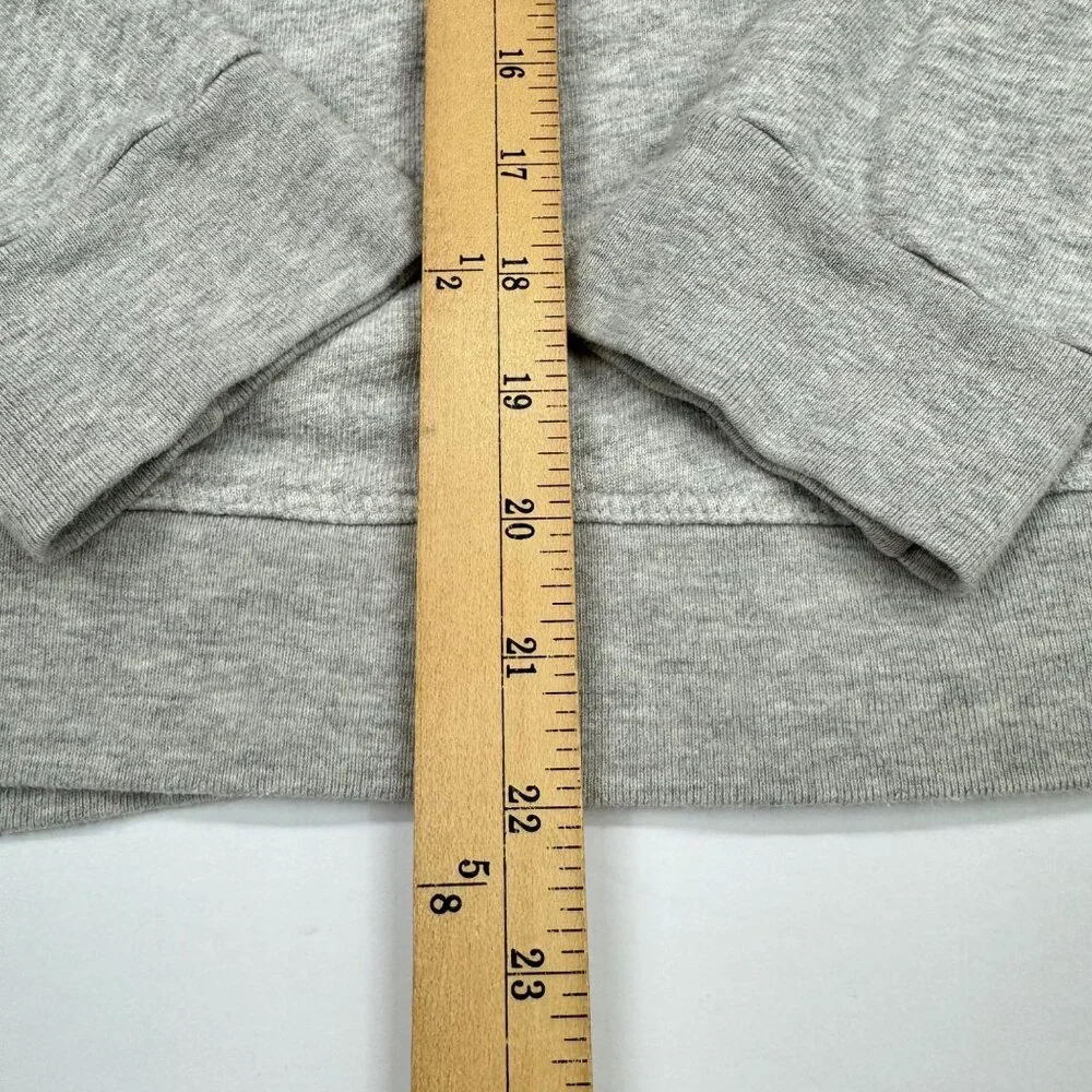 Monrow Sweatshirt Gray Leopard Print Crewneck Size S Pullover Long Sleeve - Picture 10 of 10